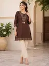 Ff Dhabhu Cotton With Work Kurti With Bottom Collections